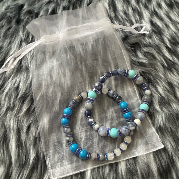 Sodalite Crystal Bracelet-Genuine - Picture 2 of 4